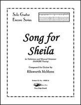Song for Sheila (Drop D Tuning) Guitar and Fretted sheet music cover